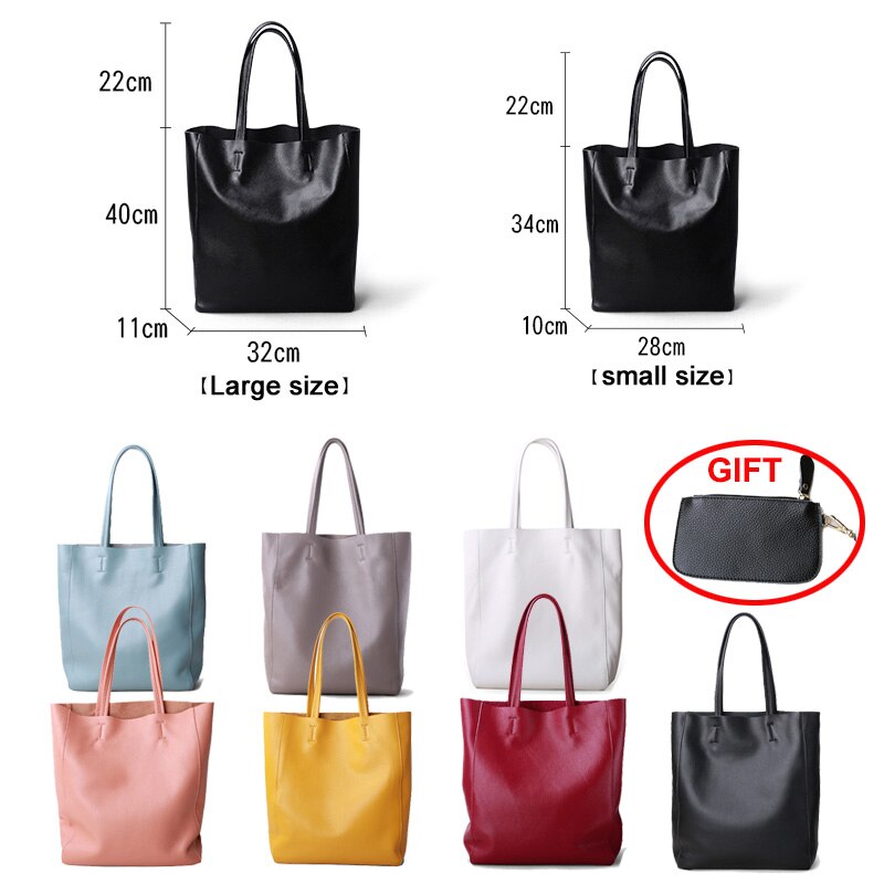 Genuine Leather Bag  Casual Tote Female Luxury Simple Fashion/ Cowhide Leather KilyClothing