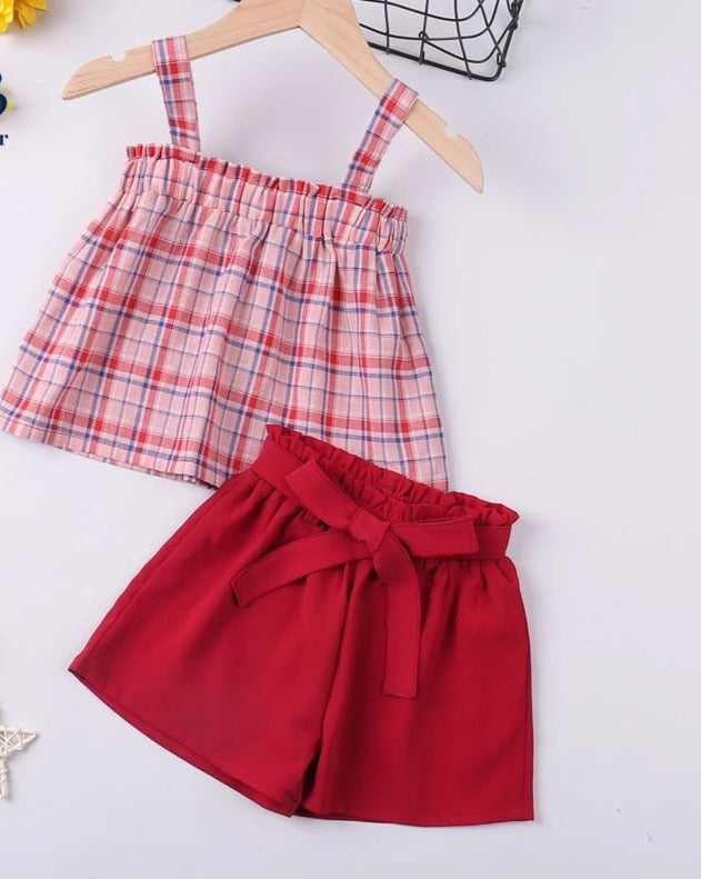 Girl Big Bow T-shirt+ Shorts Children Clothing Set KilyClothing