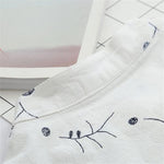 Embroidery Cotton and Linen Blouses Shirts  Casual Stand Collor Long Sleeve KilyClothing