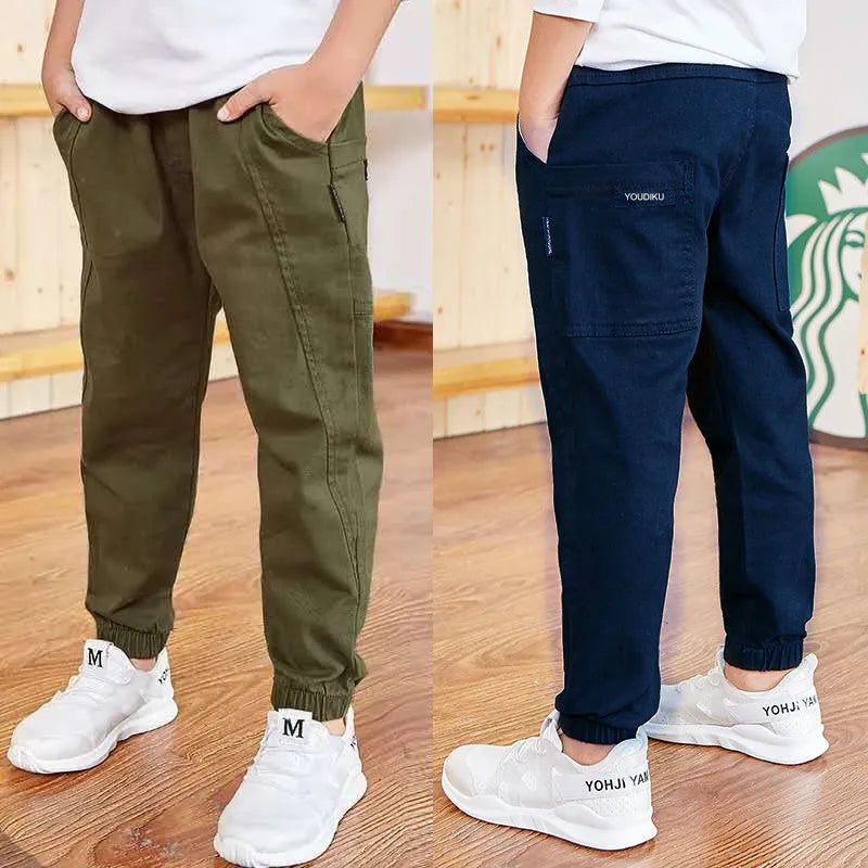 Cotton Boys Pants Children Trousers Casual Kids Sports Pants 3 - 13 Years Teenager Boys Clothes