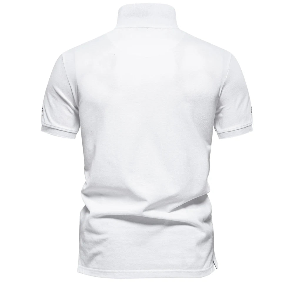 2024 New Summer 100% Cotton Polo Shirt for Men Brand Quality Embroidery Short Sleeve Mens Polos KilyClothing