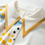 Long Sleeve Lapel Satin Women's Shirt Spring Casual KilyClothing