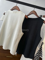 Fashion V-neck Single-breasted Button Sleeveless Vest Solid KilyClothing