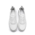Grain Leather Casual Shoes Comfortable Thick Bottom  Laces Up Breathable KilyClothing