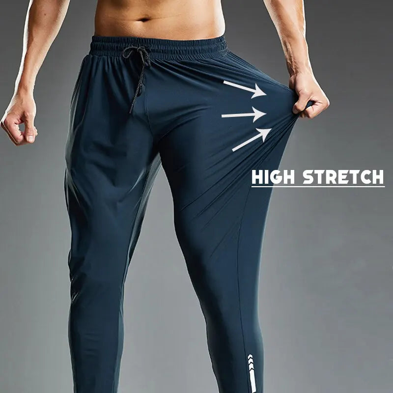 Summer Elastic Men Running Sport Pants Jogging Sweatpants Casual Outdoor Training Gym Fitness Trousers KilyClothing