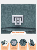 Genuine Leather Top-handle Bag For Women Simple Fashion Envelope Bags Luxury Brand Shoulder Handbag Female Small Crossbody KilyClothing