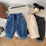 Baby Pants Solid Kids Jeans Casual Boys Denim Pants Soft Girls Fashion Trousers KilyClothing