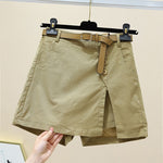 Casual Shorts, straight wide-leg high-waisted loose made of cotton. KilyClothing