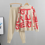 3 Piece Women Cardigan Tracksuits Fashion Knitted Pocket Pant Set Ladies Sweater Suit European Fashion Outfits KilyClothing