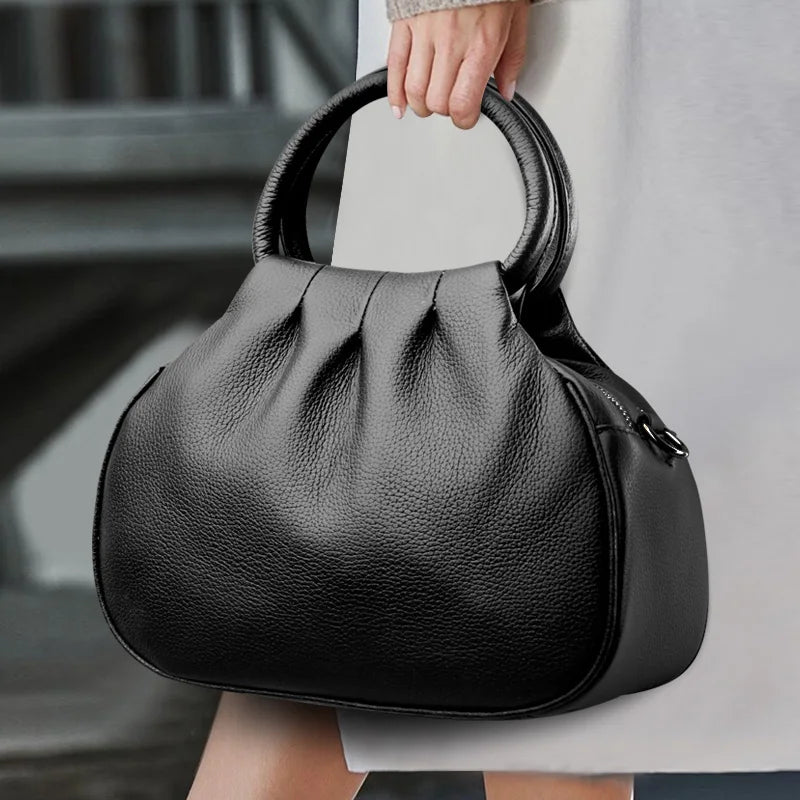 Genuine Leather Handbag Women Fashion Shoulder Messenger Bag Luxury Soft Cowhide Messenger KilyClothing