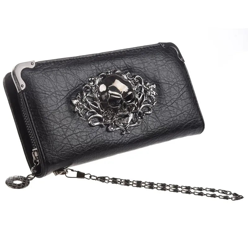 Wallets for Women Punk Style Long Wallet Large Capacity Card Holders Pu Leather KilyClothing