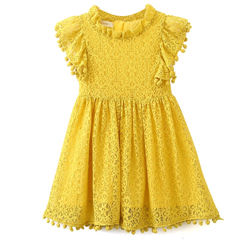 Dress Casual Kids Princess Dress Hollow Party Dress Children Clothing For 3 7Y KilyClothing