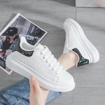 Unisex Air Star Sneakers For Women Fashion Letter Printing White Board-shoe KilyClothing