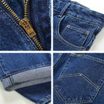 Jeans Classic Spring Autumn Male Cotton Straight Stretch KilyClothing
