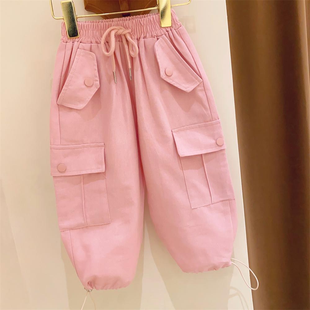 Cargo Pants Girls Loose Sweat Trousers Children Outwear KilyClothing