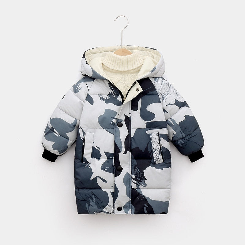 Children's Down Coat Winter Teenage Baby Boys Girls Cotton-padded KilyClothing