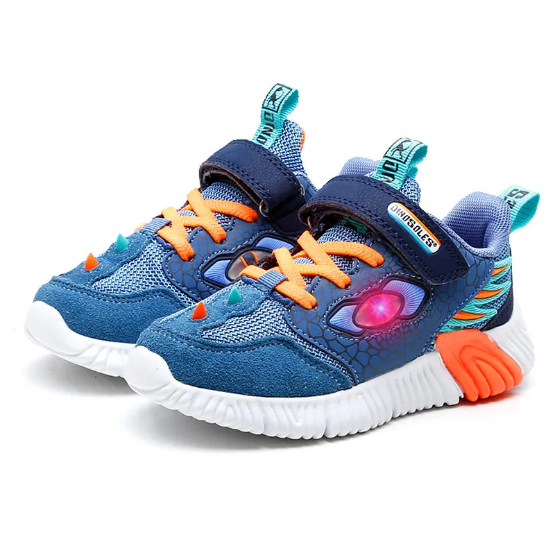 Kids LED Autumn Flashing Footwear 3-6Y Boys Little Children Light Up Glowing Sneakers Casual Running Sports Shoes KilyClothing