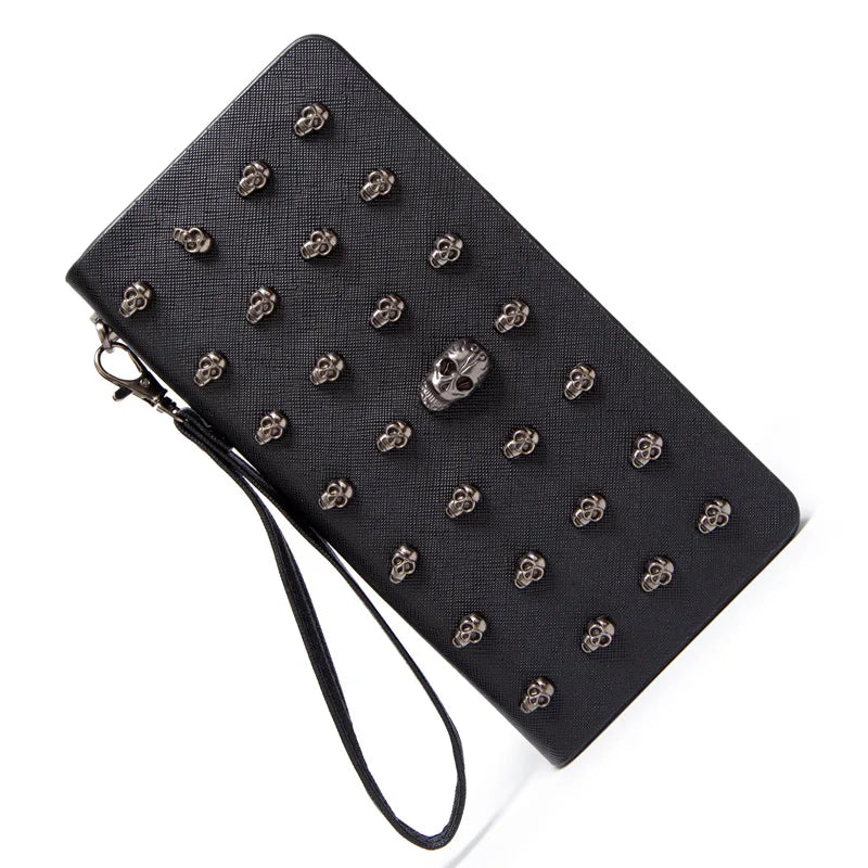 Wallets for Women Punk Style Long Wallet Large Capacity Card Holders Pu Leather KilyClothing