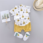 Baby Clothes Cool Pyramid Summer Short-sleeved Shirt Set KilyClothing