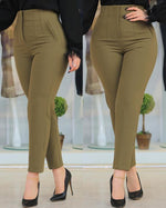 Trousers Elegant High Waist Cropped Work Pants for Women KilyClothing