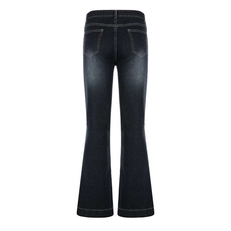 Jeans Women's Low Waist Trousers Vintage Aesthetic Denim Pants Streetwear KilyClothing