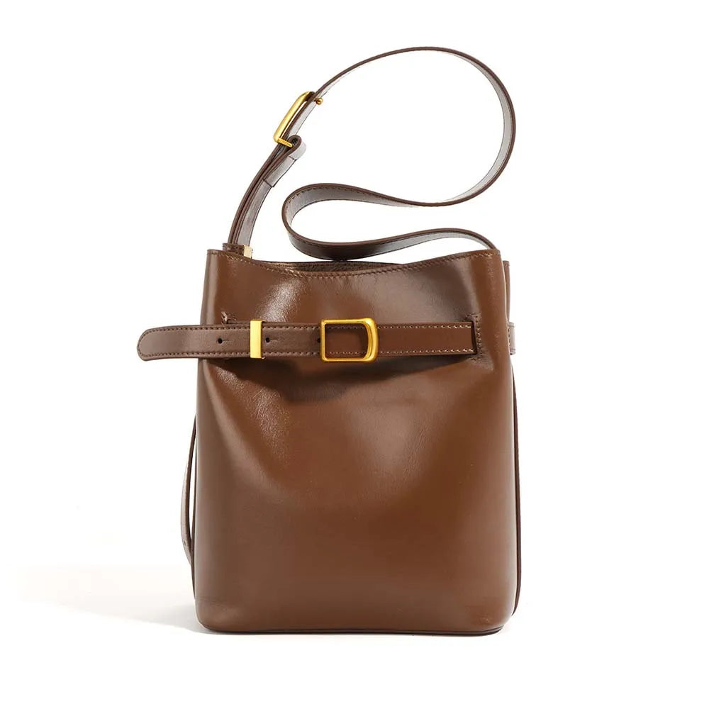 Crossbody Bag Luxury Genuine Leather Handbag Mini Bucket Bag Fashion Spring Lady Casual Tote Chic Purses KilyClothing