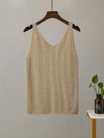 korean Bling Lurex diamond Summer knit Tank for Women Sleeveless KilyClothing