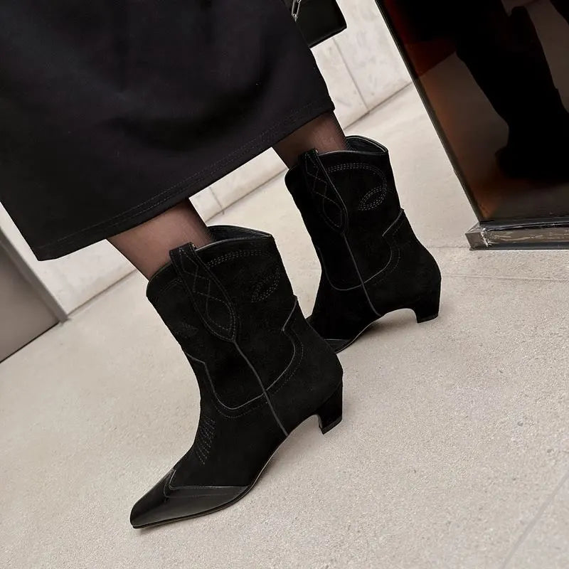 Size 33-41 Real Genuine Leather Women Boots High Quality Comfortable Street Fashion Outdoor Woman Ankle Boots Easy To Walk KilyClothing