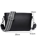 Wide shoulder strap Handbags for Women,  Chic 100% genuine leather Cowhide Stylish Crossbody Shoulder Bag KilyClothing