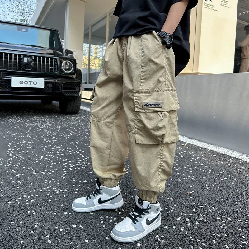 Boys Wear Hip Hop Pants,  Streetwear Sweatpants Clothes Teenagers Joggers 5-14Y