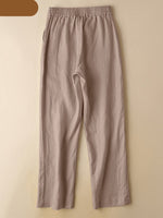 Vintage Solid Harem Pants Women Summer Trousers Casual Elastic Waist Long KilyClothing