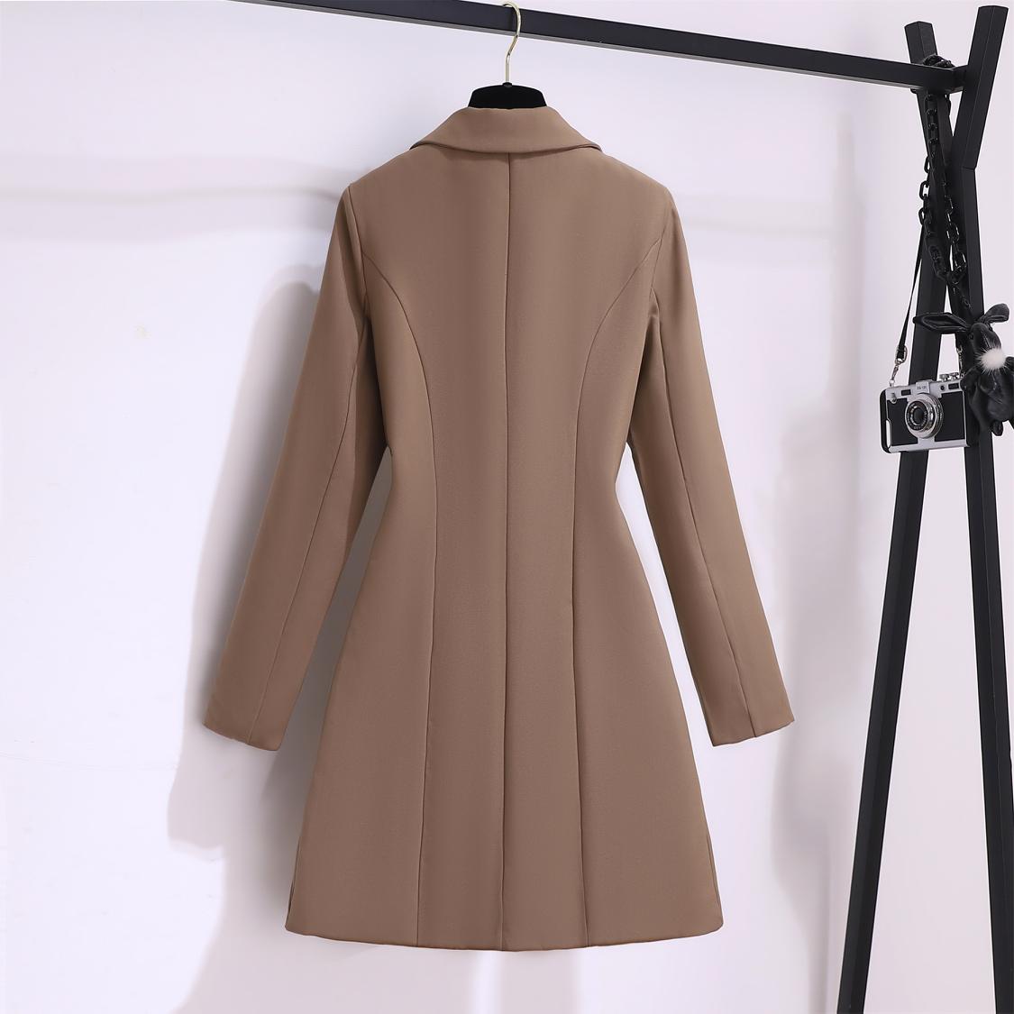 Blazer Dress Office Lady New Casual Button Belt Mini DressesElegant Fashion KilyClothing