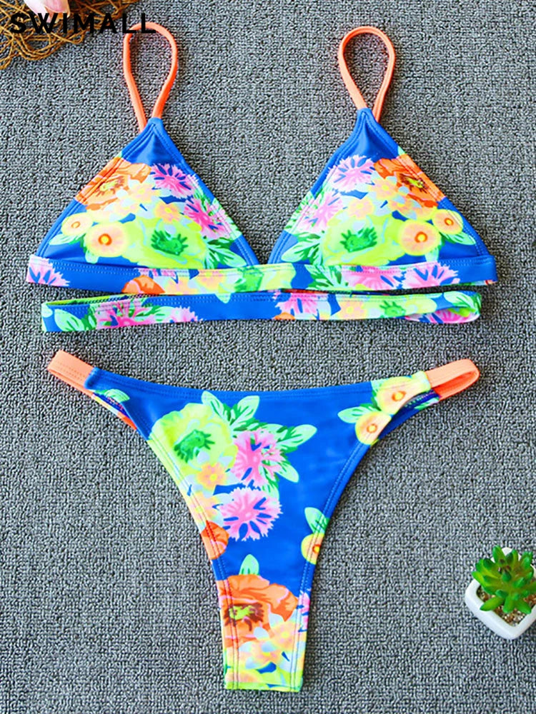 2024 Sexy Bikini Swimsuit Women Swimwear Two-piece Bikini Set Print Bathing Suit Swimming Suit Beach Wear Female Biquini KilyClothing