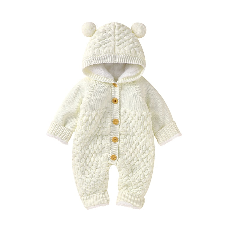 Baby Rompers Long Sleeve Winter Warm Knitted s Boys Girls Jumpsuits KilyClothing