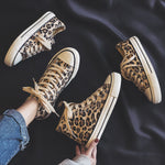 Shoes High Top Leopard Breathable Children Canvas Shoes Women Parent-child Shoes KilyClothing