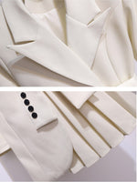 Blazer Dress Office Lady New Casual Button Belt Mini DressesElegant Fashion KilyClothing