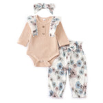 Sets Fashion Toddler Outfits Long Sleeve Tops Flower Pants Headband Cute 3Pcs Newborn Infant Clothing KilyClothing