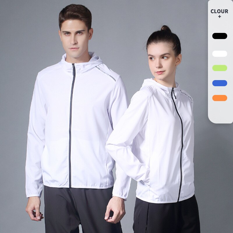 UPF 50+ UV Sun Protection Clothing Pocket Quick-Drying Sunscreen Jacket Windbreaker Cycling Running Breathable Shirt KilyClothing