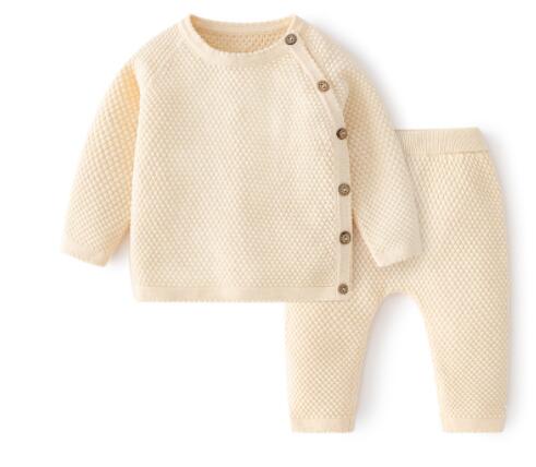 Toddler Boys Girls Baby Knit Sweater Cardigan + Shorts Suit Baby Clothes Suit KilyClothing