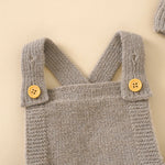 Baby Boys Girls Rompers Hats Clothes Fashion Sleeveless Knitted Newborn Infant Netural Strap Jumpsuits Outfits Sets Toddler Wear KilyClothing