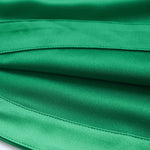 Slim Chic Elegant Women Mini Skirts Green Satin Street Solid Side Zipper Sexy Bodycon Skirt KilyClothing