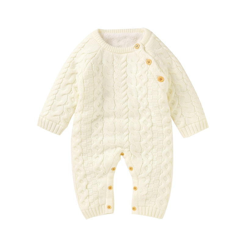 Baby Rompers Long Sleeve Winter Warm Knitted s Boys Girls Jumpsuits KilyClothing