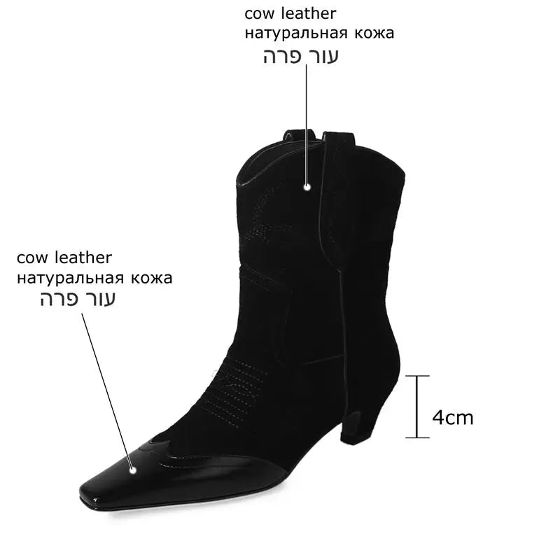 Size 33-41 Real Genuine Leather Women Boots High Quality Comfortable Street Fashion Outdoor Woman Ankle Boots Easy To Walk KilyClothing