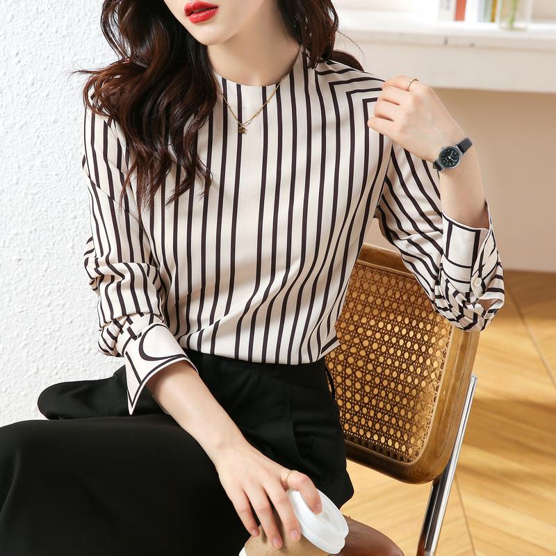 Casual Blouses ladies printing shirts Long Sleeve KilyClothing