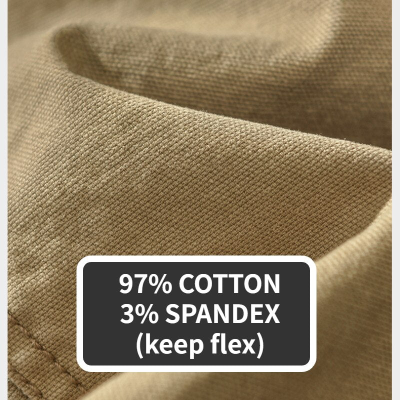 Pure Cotton Multi-Pocket Casual Vingtage Pants KilyClothing