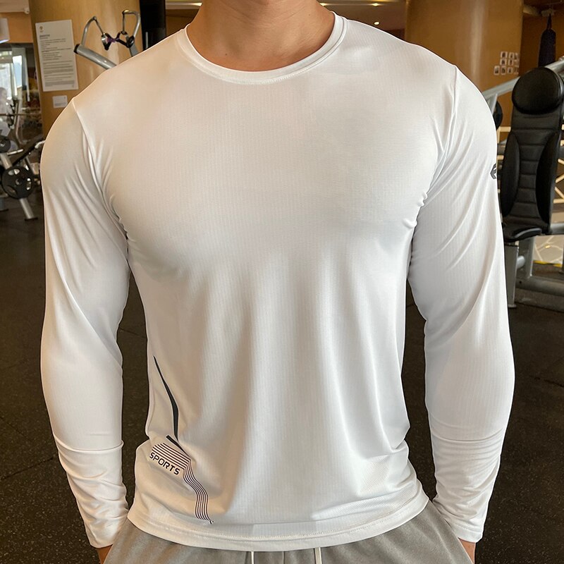 High Quality Running Sport Shirt Men Fitness Compression Long Sleeve Upper Clothin KilyClothing