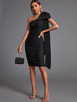 Ban Black Bodycon Dress Elegant Sexy Evening Club Party Dress High Quality KilyClothing