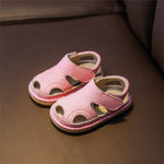 Infant Shoes Genuine Leather Closed Toe First Walker Soft Sole Cut-outs KilyClothing