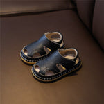 Infant Shoes Genuine Leather Closed Toe First Walker Soft Sole Cut-outs KilyClothing