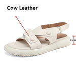 Summer Women Sandals Platforms Genuine Leather Fashion Shoes Woman Casual Outdoor Comfortable Ladies Flats KilyClothing